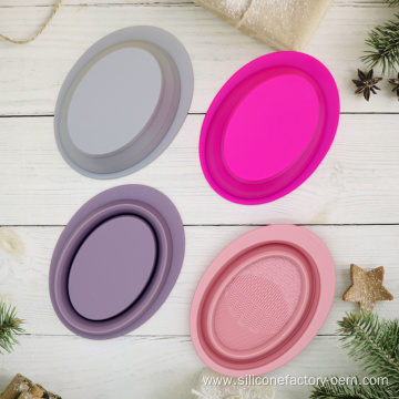 Makeup Brush Cleaning Bowl Brush Silicone Cleaning Pad